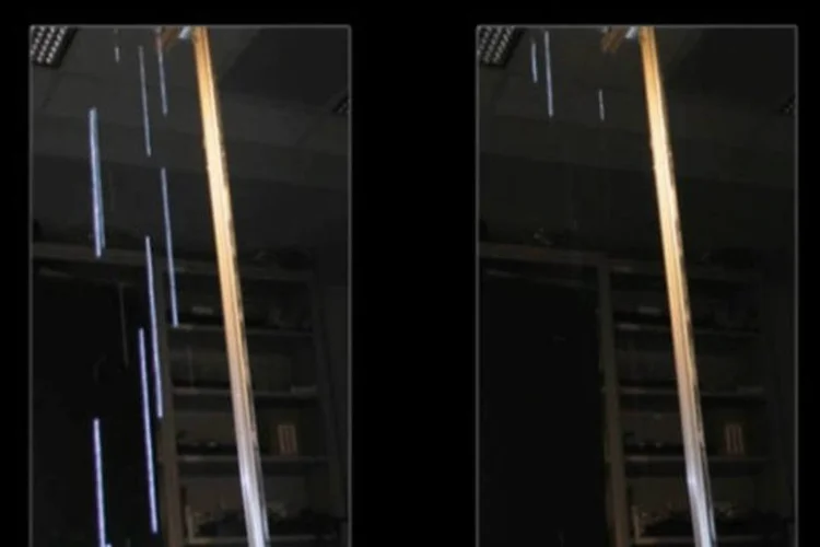 Ao detectar chuva, a câmera envia um sinal a um processador, fazendo com que o projetor bloqueie a emissão de luz no lugar onde as gotas estariam caindo na estrada (Reprodução/Quatro Rodas)