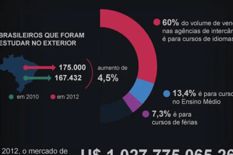 Infográfico: intercambistas (Beatriz Blanco / EXAME.com)