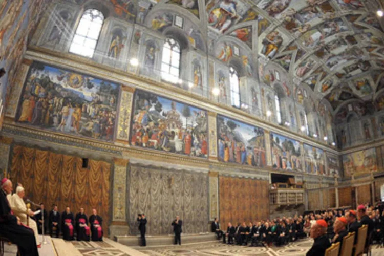 Capela Sistina: fechamento marca início dos preparativos para a escolha do sucessor do papa Francisco (Getty Images)