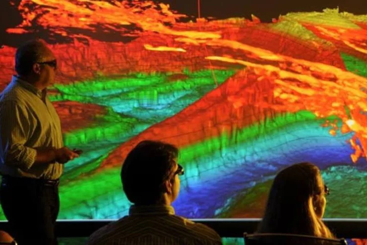 Equipe de exploração da OGX: mais uma descoberta de hidrocabornetos (André Valentim/EXAME)