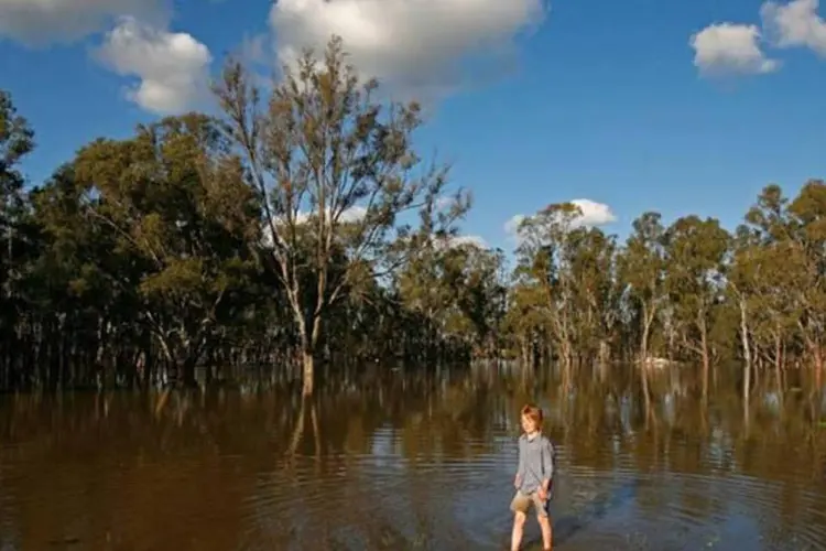 Inundação na Austrália: governo destinará US$ 1 mi para ajudar os afetados (Scott Barbour/Getty Images)