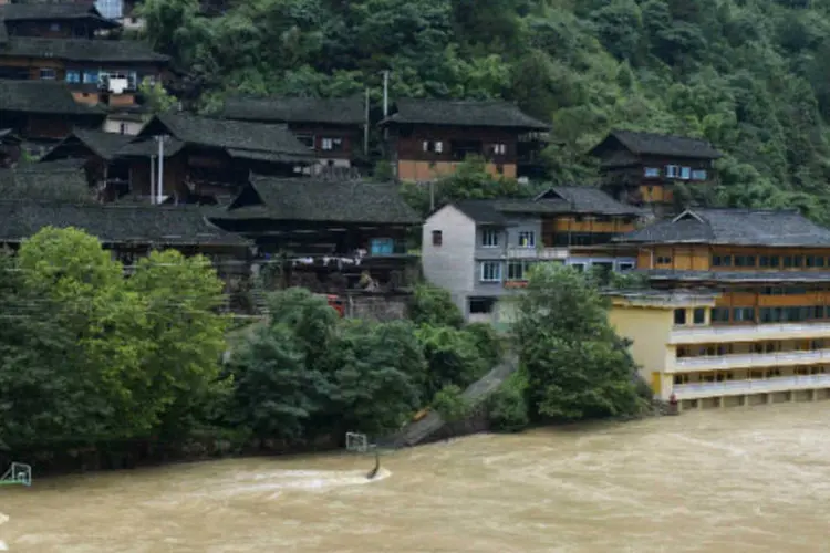 Inundação em Guizhou, China: cerca de 5,9 milhões de pessoas ficaram desabrigadas (Stringer/Reuters)