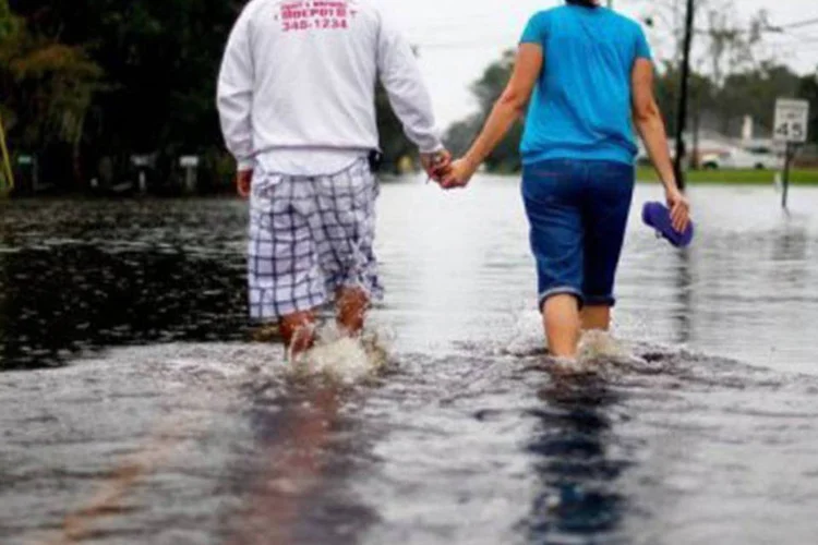 O Serviço Meteorológico emitiu uma advertência de inundações súbitas em vários condados da região
 (Sean Gallup/Getty Images/AFP)