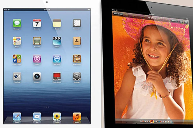 O iPad de 3ª geração tem aspecto similar ao do iPad 2, mas tem tela de maior resolução, câmera melhor e processador mais potente (Divulgação)