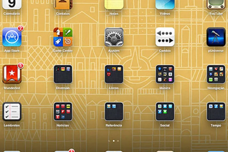 Tela do iPad, da Apple (Reprodução)