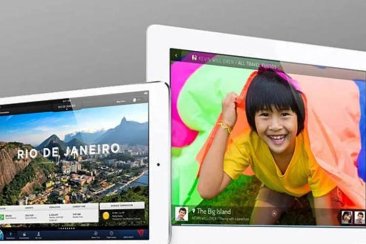 O iPad 5 deve ser mais fino e mais leve que o iPad 4 e deve ter desenho mais parecido com o do iPad mini (Divulgação)