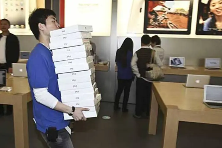 Proview Electronics processa Apple pelo uso da marca iPad. Americanos alegam a aquisição legítima do termo em 2009. (ChinaFotoPress / Getty Images)