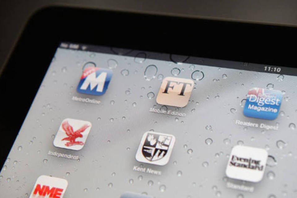 Tela de iPad com apps: Projeto é uma  espécie de app store no atacado (Getty Images)