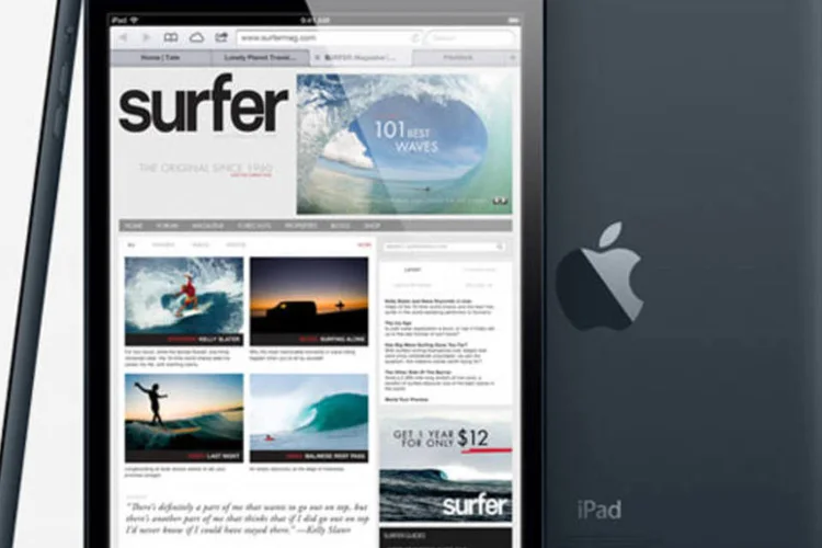 iPad mini: lançado em novembro do ano passado, tablet de 7,9 polegadas tem tela com resolução similar ao display do iPad 2 (Apple)