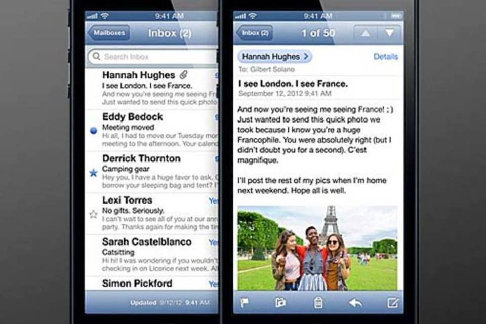 Apple deve renovar apps de e-mail e calendário do iPhone