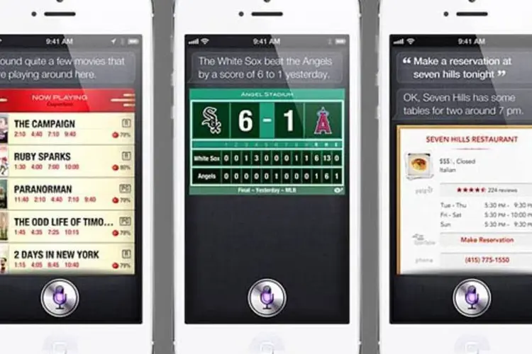 
	A assistente de voz Siri no iPhone 5, da Apple
 (Apple / Reprodução)