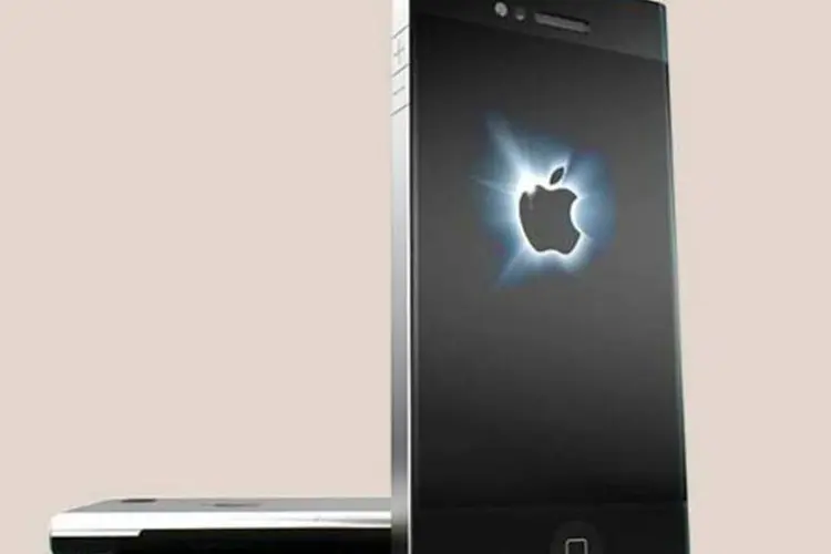 Esta ilustração de como poderá ser o iPhone 5 apareceu no site chinês Taobao, que já aceita encomendas do smartphone (Reprodução / Taobao)