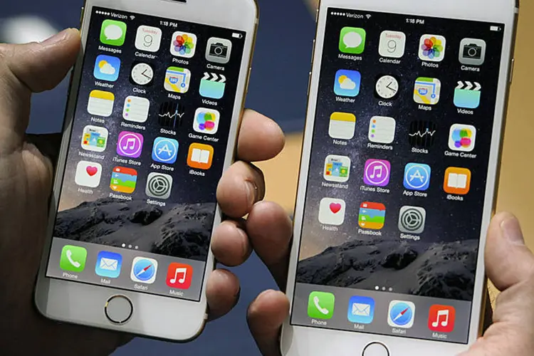 
	iPhone 6 e iPhone 6 Plus: eles s&atilde;o resistentes, mas n&atilde;o indestrut&iacute;veis
 (David Paul Morris/Bloomberg)