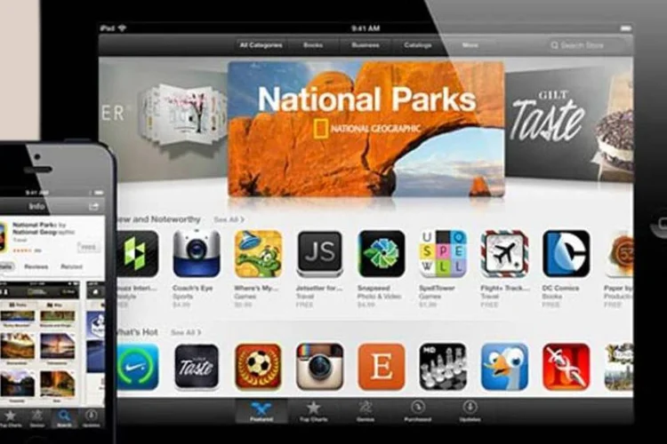 
	&nbsp;App Store: foram realizados quase 3 bilh&otilde;es de downloads de aplicativos em dezembro, tornando este um m&ecirc;s recorde para sua App Store
 (Apple / Reprodução)