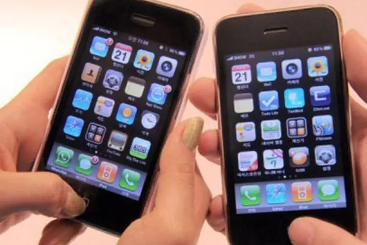 O aplicativo poderá ser usando tanto em iPhones quanto em celulares com Android (Park Ji-Hwan/AFP)