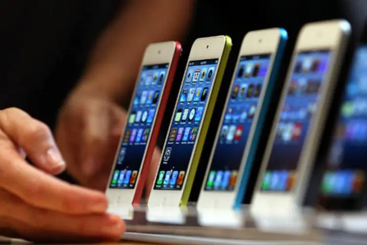 
	iPhone 5: O programa de trocas vem em um momento que Apple tem tido um crescimento menor no lucro com as vendas de iPhone
 (Getty Images)
