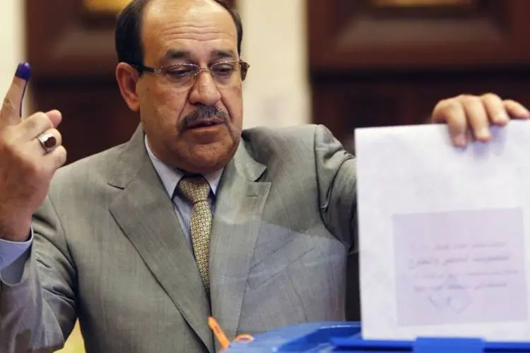 
	Primeiro-ministro do Iraque, Nouri al-Maliki, durante elei&ccedil;&otilde;es
 (Ahmed Jadallah/Iraque)