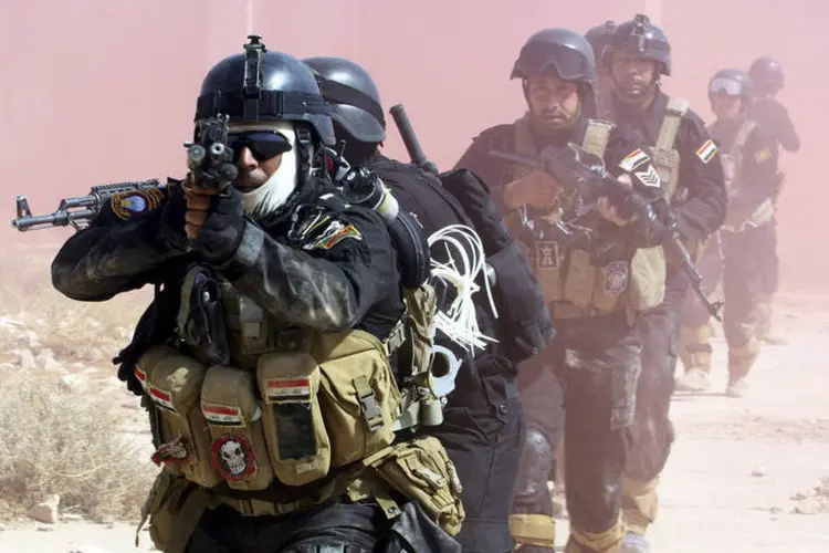 
	Soldados dos EUA v&atilde;o aconselhar e treinar as for&ccedil;as iraquianas que combatem o Estado Isl&acirc;mico
 (REUTERS/Mushtaq Muhammed)