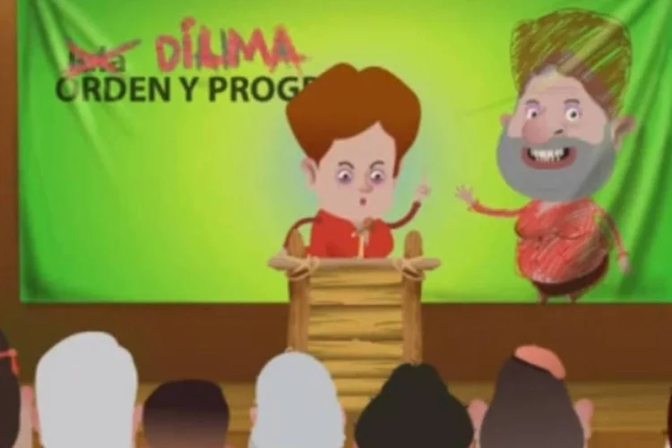 A presidente Dilma em cena do desenho "Isla Presidencial": a segunda parte terá dez capítulos de cinco minutos que serão transmitidos até abril do ano que vem mensalmente (Divulgação)