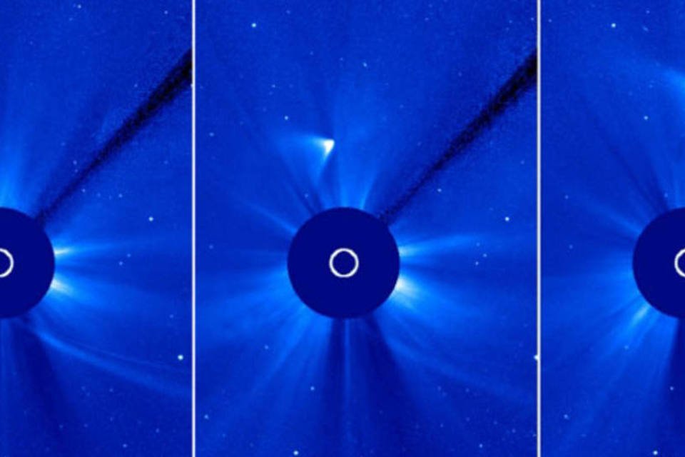 Cometa ISON parece ter sobrevivido à passagem pelo sol