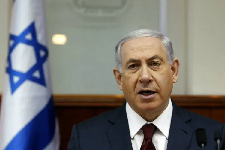 
	O primeiro-ministro de Israel, Benjamin Netanyahu: &quot;o l&iacute;der deste pa&iacute;s [Ir&atilde;], que alguns descrevem como moderado, pediu a aniquila&ccedil;&atilde;o de Israel&quot;
 (Ronen Zvulun/Reuters)