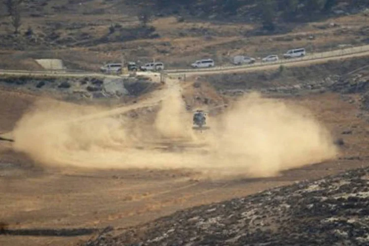 
	Helic&oacute;ptero do Ex&eacute;rcito israelense: o movimento destacou que tem&nbsp;&quot;direito leg&iacute;timo de enviar avi&otilde;es de espionagem&quot;&nbsp;e chegar ao lugar que desejarem
 (David Buimovitch/AFP)