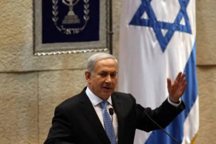 O primeiro-ministro israelense, Benjamin Netanyahu: a greve pode custar a Israel o equivalente a US$ 269 milhões, segundo o diário Maariv
 (Gali Tibbon/AFP)