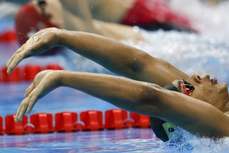 Italo Pereira: o nadador nasceu com mobilidade reduzida devido a uma rubéola congênita e começou a praticar natação aos 13 anos (Carlos Garcia Rawlins/Reuters)