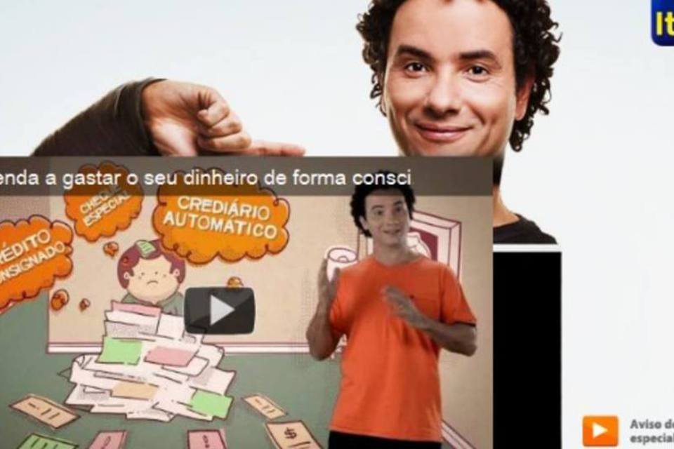 A campanha de Crédito do Itaú se realiza quase 100% em plataformas digitais, e traz como garoto-propaganda Marco Luque  (Reprodução)