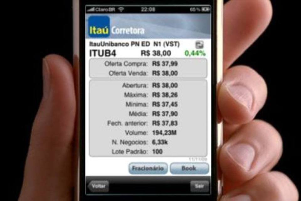 Itaú cria aplicativo de mobile broker para iPhone