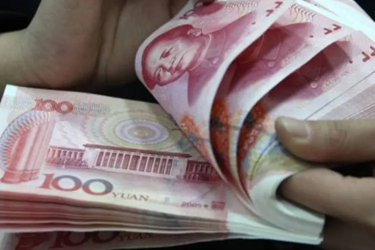O banco tem um papel de protagonista na promoção do iuan no exterior e deve liberar 10 bilhões de iuans em empréstimos a Rússia, Índia, Brasil e África do Sul (ChinaFotoPress/Getty Images)