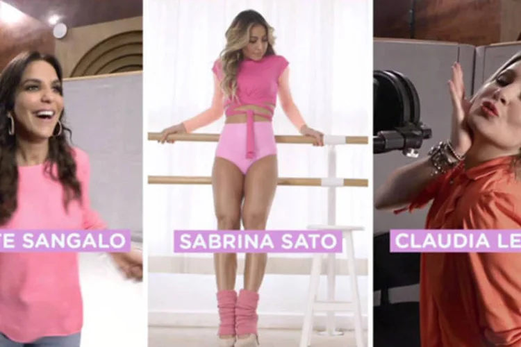 Ivete Sangalo, Cláudia Leitte e Sabrina Sato em comercial da Gillette: “Deusas do Amor” também tem sua versão remix realizada pelo Dj DeepLick (Reprodução/YouTube/Gillette)