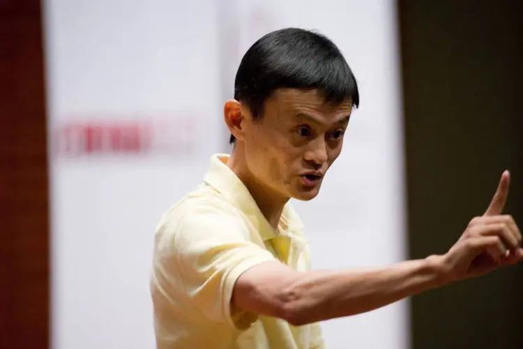 
	Jack Ma, presidente da Alibaba: bilion&aacute;rio tem diversificado neg&oacute;cios
 (David Paul Morris/Bloomberg)