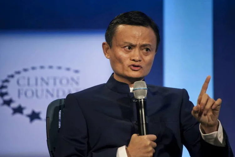
	Jack Ma, fundador do Alibaba: o resultado foi impulsionado por uma alta de 22% no n&uacute;mero de usu&aacute;rios ativos ante o ano anterior, para 407 mi, e um crescimento de 192% nas vendas por celular
 (Michael Nagle/Bloomberg)