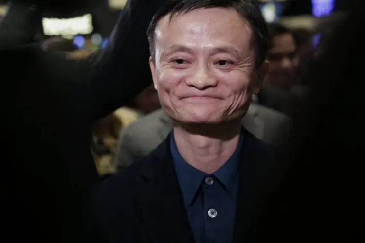 
	Jack Ma, fundador do Alibaba: parceria permitir&aacute; que a Unilever expanda seus canais de distribui&ccedil;&atilde;o
 (Scott Eells/Bloomberg)