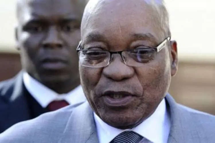 Jacob Zuma: o presidente declarou ao Parlamento que estava fazendo um bom trabalho (Stephane de Sakutin/AFP/AFP)