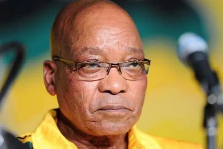Jacob Zuma: o presidente está no poder desde 2009 (Stephane de Sakutin/AFP)