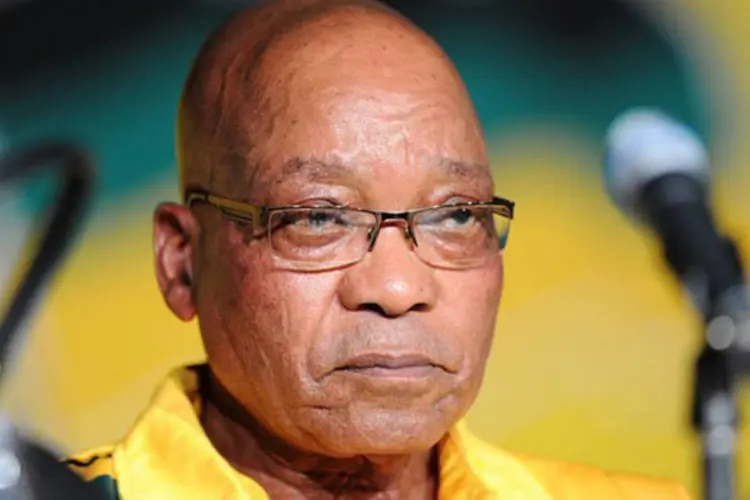 
	O presidente sul-africano, Jacob Zuma: &quot;eu tenho esposas, mas ainda falta casar com a &uacute;ltima&quot;
 (©afp.com / Stephane de Sakutin)