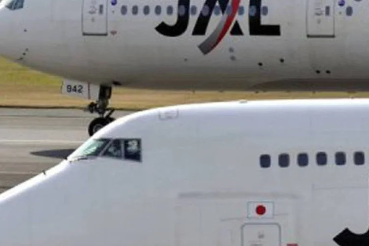 
	Japan Airlines: companhia, que tem 30 das aeronaves de corredor &uacute;nico, come&ccedil;ar&aacute; pela troca dos avi&otilde;es 737-400, disse Masaru Onishi
 (Kazuhiro Nogi/AFP)