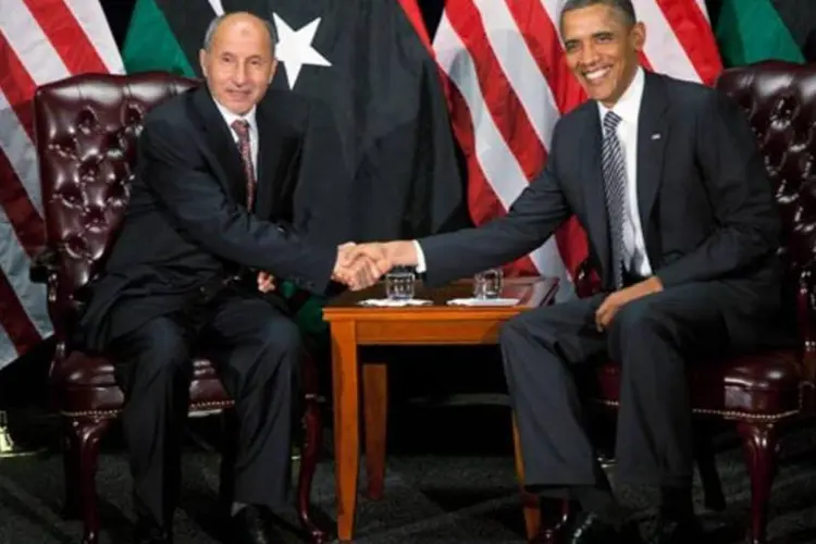 Mustafá Abdul Jalil, presidente do CNT se reuniu com Barack Obama e outros líderes mudiais (Getty Images)