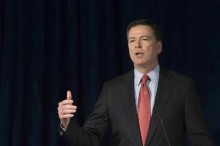 O diretor do FBI, James Comey: "não há qualquer dúvida de que pessoas mal-intencionadas podem se comunicar impunemente em um mundo criptografado forte e universal" (Jim Watson/AFP)