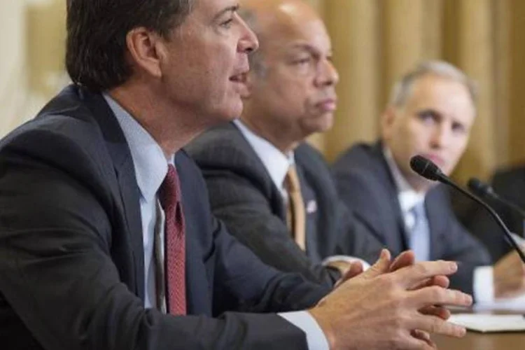 O chefe do FBI, James Comey: EUA acreditam ter identificado jihadista que executou jornalistas americanos (Jim Watson/AFP)