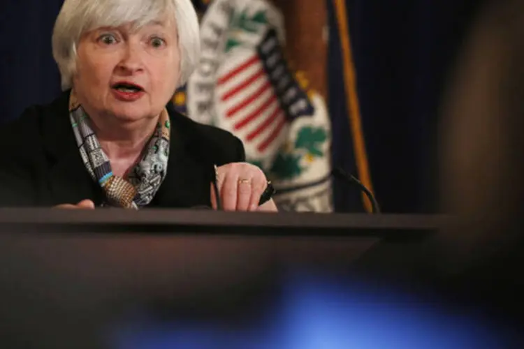
	Janet Yellen: a presidente do Fed passou grande parte do seu depoimento falando sobre os riscos e perspectivas do setor de habita&ccedil;&atilde;o
 (Larry Downing/Reuters)