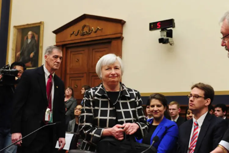 Nova chair do Federal Reserve, Janet Yellen: divulgação do discurso levou a Bovespa a devolver brevemente alta de mais cedo (Mary F. Calvert/Reuters)