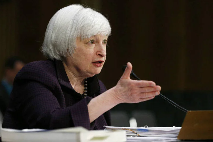Chair do Federal Reserve, o banco central norte-americano, Janet Yellen (Kevin Lamarque/Reuters)