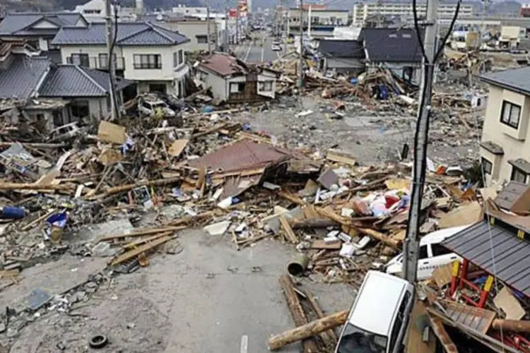 Destruição no Japão pode afetar o comércio com diversos países (Toshifumi Kitamura/AFP)