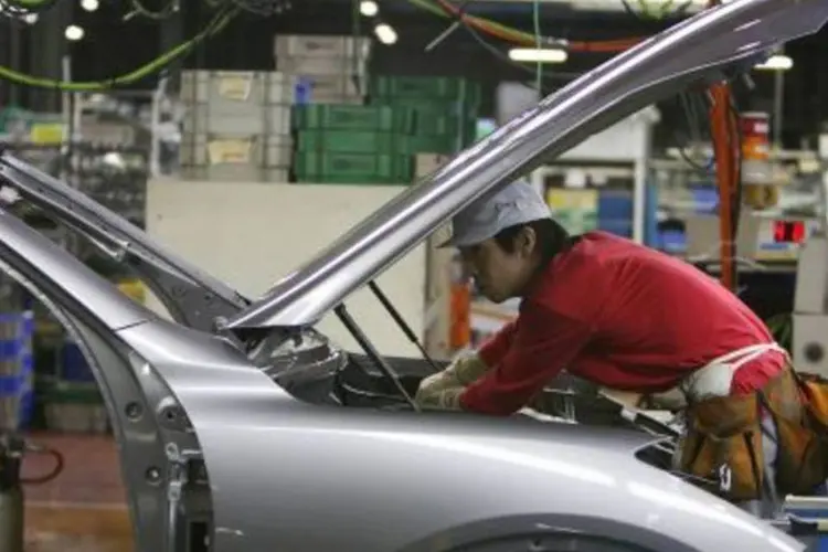 Fábrica da carros no Japão: aumento na produção industrial foi o primeiro em dois meses (.)