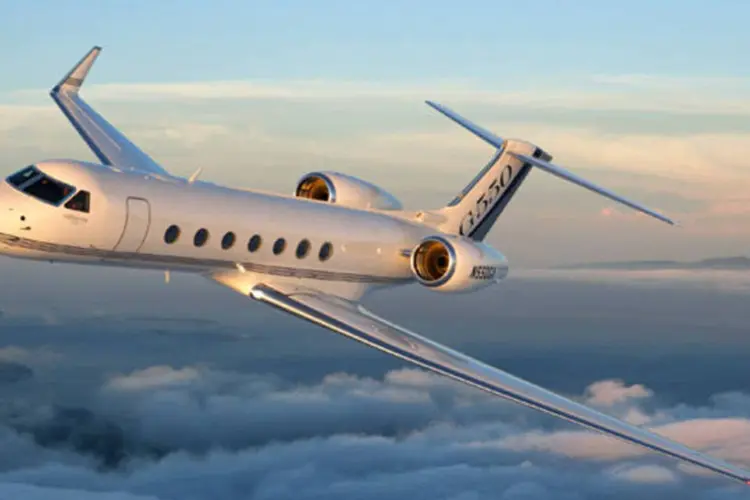 Jato da Gulfstream é popular entre milionários americanos e brasileiros (Divulgação)