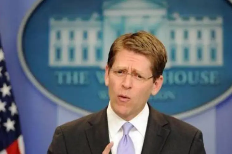 Jay Carney, porta-voz da Casa Branca: "estamos extremadamente vigilantes" (Jewel Samad/AFP)