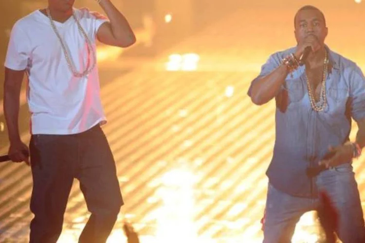 Kanye West virá a São Paulo para o festival SWU, de 12 a 14 de novembro, em Paulínia, enquanto o parceiro Jay-Z, dado como grande nome do Rock in Rio, cancelou sua participação (Kevin Winter/Getty Images)